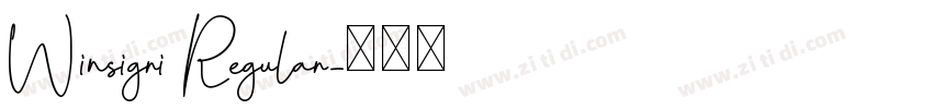 Winsigri Regular字体转换